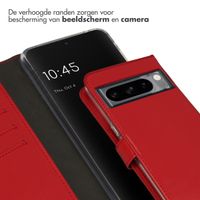 Selencia Echt Lederen Bookcase Google Pixel 8 Pro - Rood