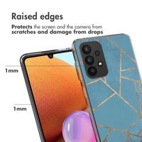 imoshion Design hoesje Samsung Galaxy A33 - Grafisch Koper / Blauw