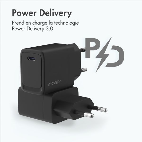 imoshion Wall Charger 20 Watt | USB-C - Zwart