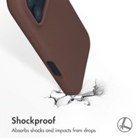 Accezz Liquid Silicone Case with MagSafe Apple iPhone 18 Pro / 17 Pro - New Tea Brown