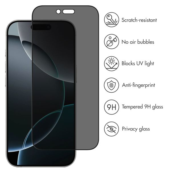 Accezz Tempered Glass Privacy Screen protector Apple iPhone Air