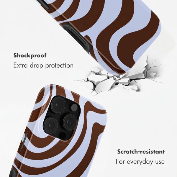 Selencia Vivid Back Cover Apple iPhone 16 Pro Max - Dream Swirl Chocolate