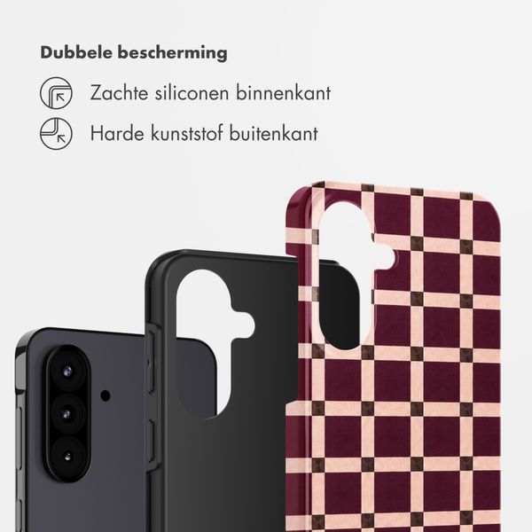 Selencia Vivid Backcover Samsung Galaxy A57 (5G) - Check This Burgundy