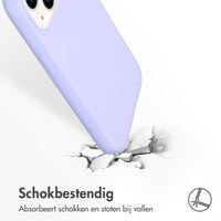 Accezz Liquid Silicone Backcover met MagSafe Apple iPhone 14 / 13 - Paars