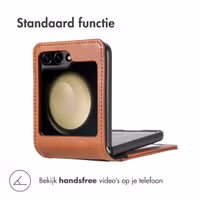 imoshion Luxe Bookcase Samsung Galaxy Z Flip 7 FE - Bruin