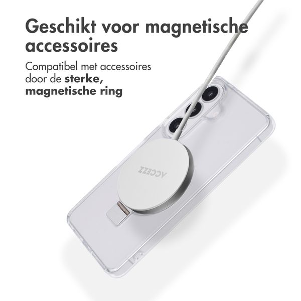 Accezz Ring Stand Backcover met MagSafe Samsung Galaxy S26 - Transparant