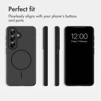imoshion Colour Case with Thin MagSafe Ring Samsung Galaxy S25 / S24 - Black