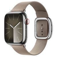 Apple Modern Buckle FineWoven Apple Watch Series 1 t/m 9 / SE (38/40/41 mm) | Series 10 (42 mm) - Maat L - Tan