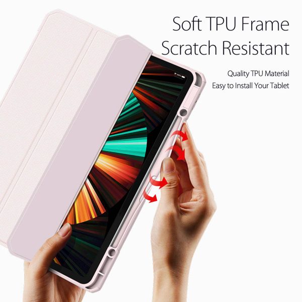 Dux Ducis Toby Bookcase Apple iPad Pro 12.9 (2018/2020/2021/2022) - Roze