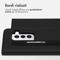Accezz Premium Leather Slim Bookcase Samsung Galaxy S22 Plus - Zwart