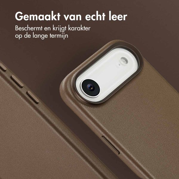 Accezz MagSafe Leather Backcover Apple iPhone Air - Coffee Brown