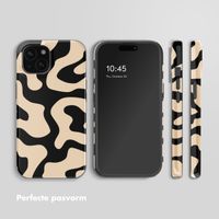 Selencia Vivid Backcover met MagSafe Apple iPhone 15 - Art Wave Black