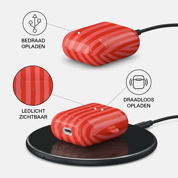 Burga Hardcase  Apple AirPods 1 / 2 - Pomegranate