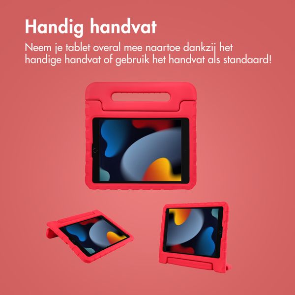 imoshion Kidsproof Backcover met handvat Apple iPad 9 (2021) 10.2 inch / iPad 8 (2020) 10.2 inch / iPad 7 (2019) 10.2 inch - Rood