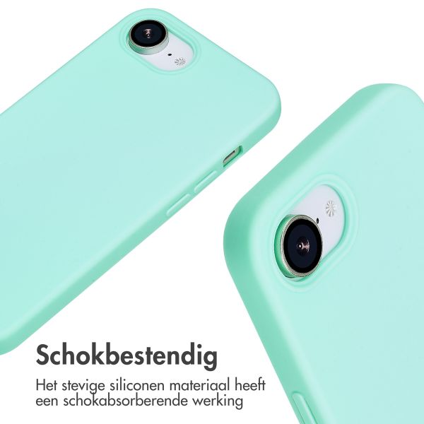 imoshion Siliconen hoesje met koord iPhone 16e - Mintgroen