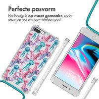 imoshion Design hoesje met koord Apple iPhone 8 Plus / 7 Plus - Jellyfish Watercolor