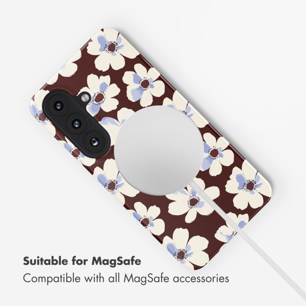 Selencia Vivid Back Cover with MagSafe Samsung Galaxy S26 - Choco Flower Pop