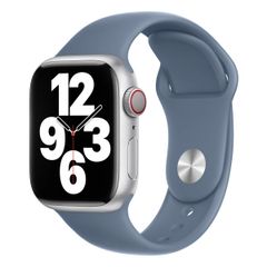 Apple Sport Band Apple Watch Series 1 t/m 9 / SE (38/40/41 mm) | Series 10 / 11 (42 mm) - Maat M/L - Slate Blue