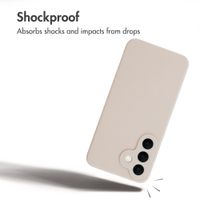 Accezz Liquid Silicone Back Cover with MagSafe Samsung Galaxy S26 FE - Stone