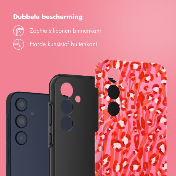 Selencia Vivid Tough Backcover Samsung Galaxy A35 - Wild Spots Lipstick