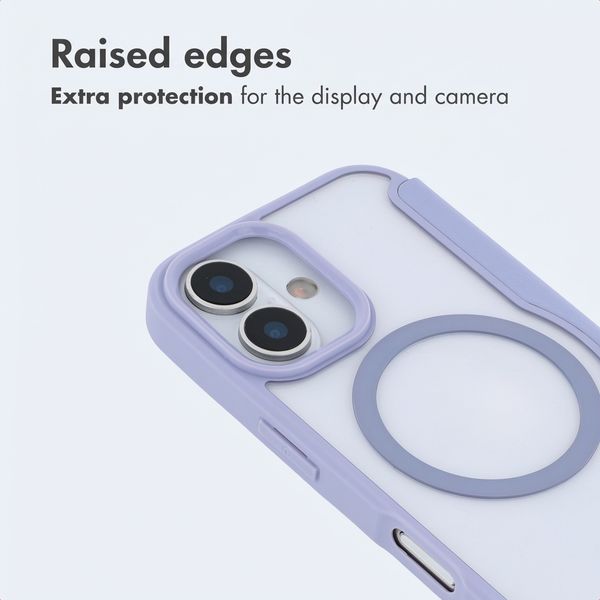 imoshion Transparent Bookcase with MagSafe Apple iPhone 16 - Lilac