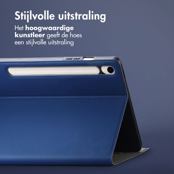 Accezz Classic Tablet Case Samsung Galaxy Tab S10 Lite / S9 11.0 inch / Tab S10 FE / S9 FE 10.9 inch - Donkerblauw