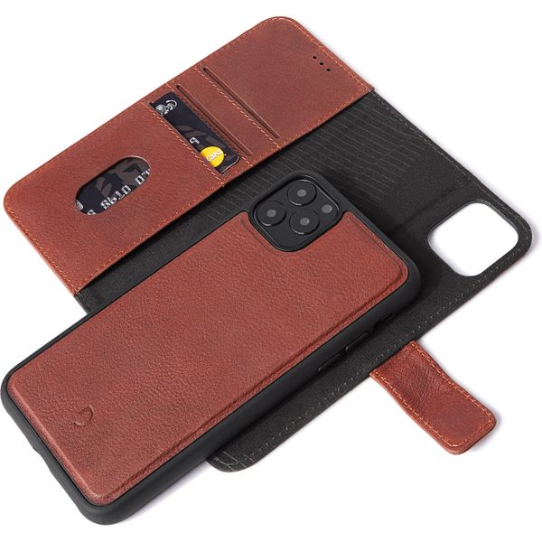 Decoded 2 in 1 Leather Bookcase iPhone 11 Pro Max - Bruin