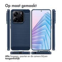 imoshion Brushed Backcover Xiaomi Redmi Note 14 (5G) - Donkerblauw