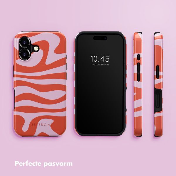 Selencia Vivid Backcover met MagSafe Apple iPhone 16 - Dream Swirl Pink