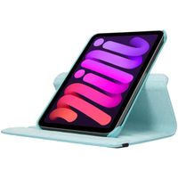 imoshion 360° draaibare Bookcase iPad Mini 7 (2024) / iPad Mini 6 (2021) - Turquoise