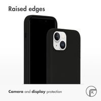 Accezz Liquid Silicone Back Cover with MagSafe Apple iPhone 15 - Black
