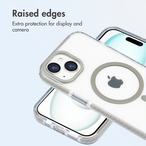 imoshion Combat MagSafe Back Cover Apple iPhone 15 - Grey