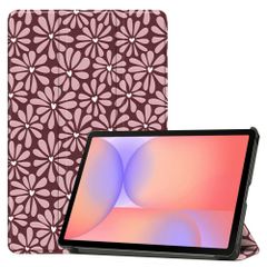 imoshion Design Trifold Bookcase Samsung Galaxy Tab S10 Lite / S9 11.0 inch / Tab S10 FE / S9 FE 10.9 inch - Bloom Love Blush