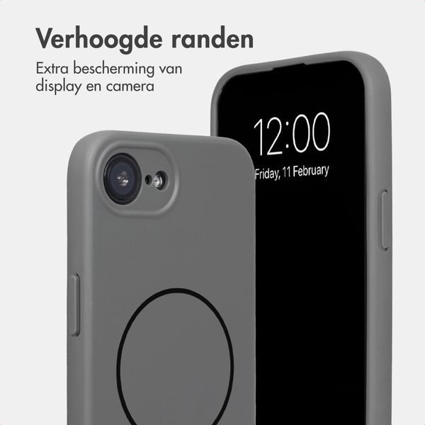 Accezz Grip Backcover met MagSafe Apple iPhone 17e / 16e - Grijs