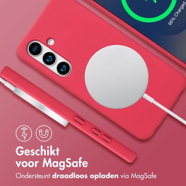 imoshion Color Backcover met afneembaar koord MagSafe Samsung Galaxy S24 / S25 - Red Raspberry