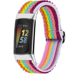 imoshion Elastisch nylonbandje Fitbit Charge 5 - Meerkleurig