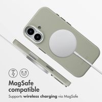 Accezz Leather Back Cover with MagSafe Apple iPhone 17 - Light Grey