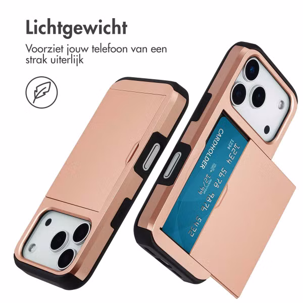 imoshion Backcover met pasjeshouder Apple iPhone 17 Pro - Rosé Goud