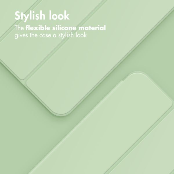 Accezz Smart Silicone Bookcase Apple iPad 6 (2018) 9.7 inch / iPad 5 (2017) 9.7 inch - Lichtgroen