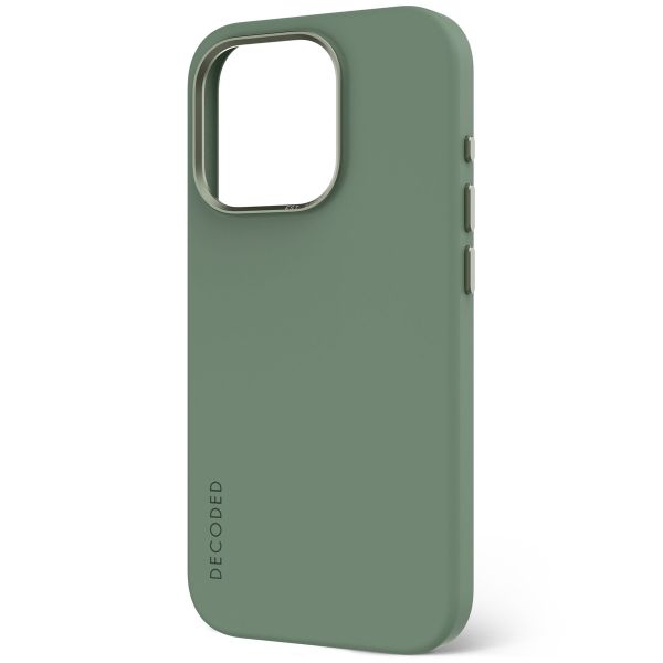 Decoded Silicone Backcover MagSafe iPhone 15 Pro - Groen