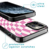 imoshion Design hoesje iPhone 12 (Pro) - Retro Pink Check