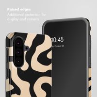 Selencia Vivid Back Cover Samsung Galaxy A37 (5G) - Art Wave Black