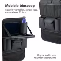 imoshion Luxe Autostoel Organizer - Tablethouder Auto - 7 Opbergvakken - Zwart