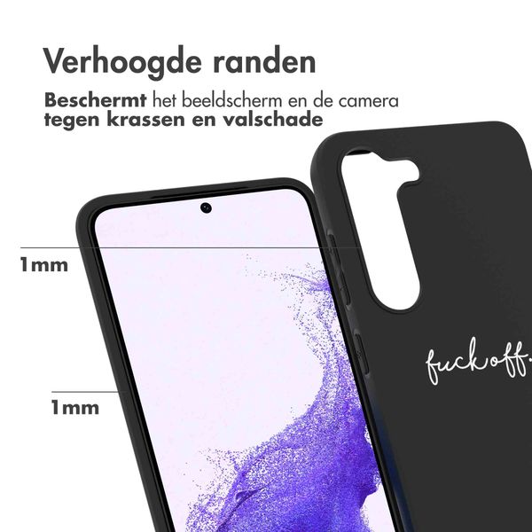 imoshion Design hoesje Samsung Galaxy S23 - Fuck Off - Zwart