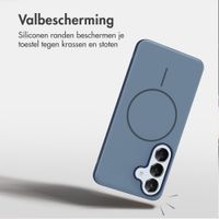 imoshion Color Backcover met Thin MagSafe Ring Samsung Galaxy S25 / S24 - Donkerblauw