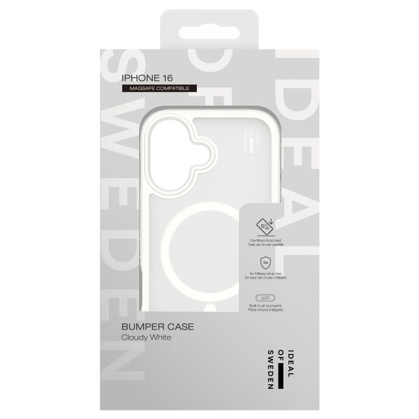 iDeal of Sweden Bumper Case MagSafe iPhone 16 - Cloudy White