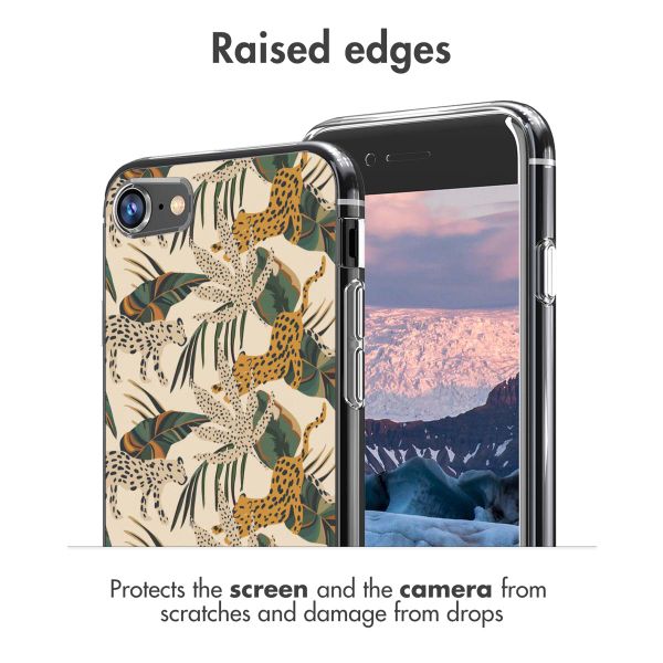 dbramante1928 x UNICEF Greenland Design hoesje iPhone SE (2022 / 2020) / 8 / 7 - Jungle Leopard