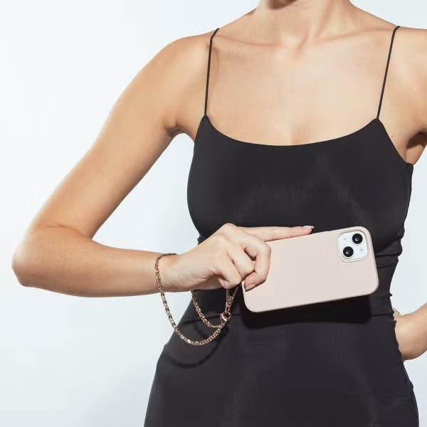 Selencia Universeel telefoonkoord ketting - Goud