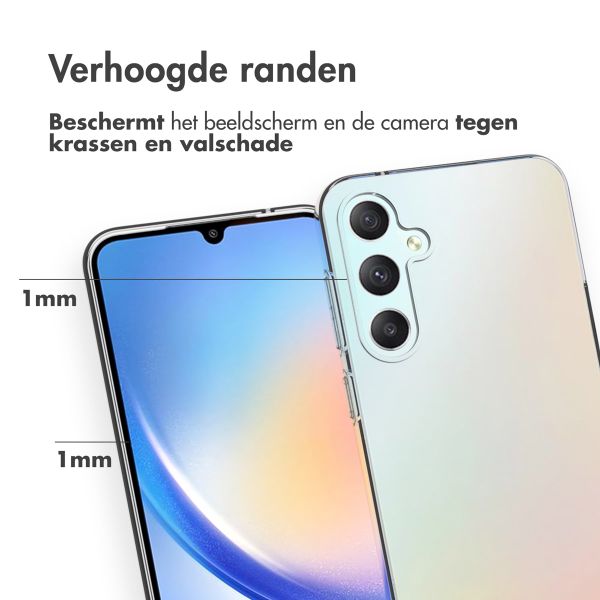 Accezz Clear Backcover Samsung Galaxy S23 FE - Transparant