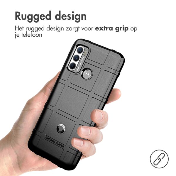 imoshion Rugged Shield Backcover Motorola Moto G60 - Zwart